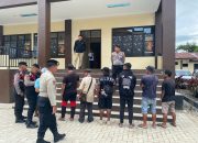 Satuan Samapta Polres Kotamobagu Amankan 8 Orang Petugas Parkir Liar