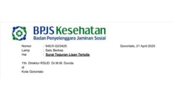 BPJS Kesehatan Gorontalo Terindikasi Akan Putus Kerjasama dengan RSUD MM Dunda Limboto, Apabila?