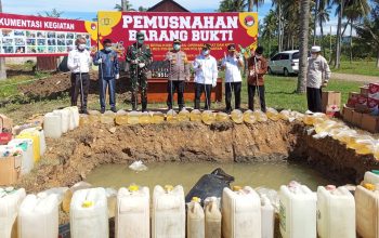 Diakhir Tahun 2025, Sebanyak 875 Botol Miras dan 2.875 Liter Cap tikus Berhasil Dimusnahkan