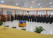69 Kepsek SD-SMP di Kabgor di Lantik dan di Kukuhkan 