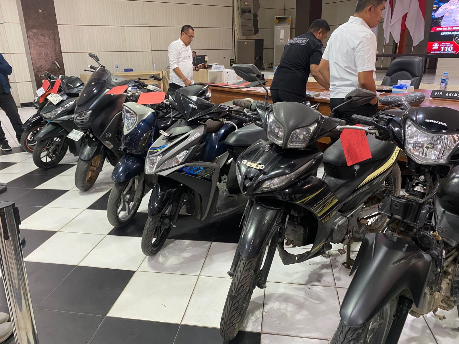 Motor hasil sitaan Kepolisian Daerah Gorontalo 