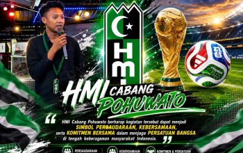 HMI Pohuwato Serukan Persaudaraan dan Kebangsaan dalam Nobar Piala Dunia 2026