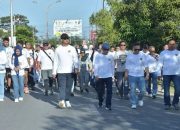 Jalan Sehat di Hari Bhayangkara ke-80 Semangat Hidup Sehat Forkopimda Bersama Masyarakat Pohuwato