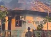 Perumahan Kejaksaan Pohuwato Terbakar, Wartawan Dilarang Merekam, Ada Apa?