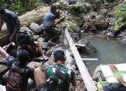 TNI Bangun Jaringan Air Bersih dari Pegunungan untuk Warga Makarti Jaya Lewat TMMD ke-129