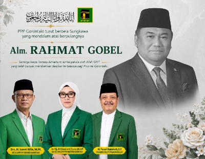 PPP Gorontalo Berbela Sungkawa. Alm. Rahmat Gobel, Ilomata Gorontalo Berpulang