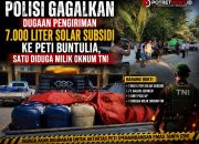 Polisi Gagalkan Dugaan Pengiriman 7.000 Liter Solar Subsidi ke PETI Buntulia, Satu Diduga Milik Oknum TNI