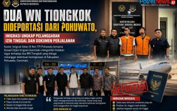 Dua WN Tiongkok Dideportasi dari Pohuwato, Imigrasi Ungkap Pelanggaran Izin Tinggal dan Dokumen Perjalanan