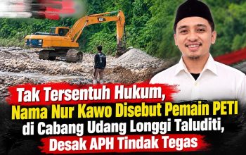 Tak Tersentuh Hukum, Nama Nur Kawo Disebut Pemain PETI di Cabang Udang Longgi Taluditi, Desak APH Tindak Tegas