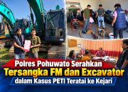 Polres Pohuwato Serahkan Tersangka FM dan Excavator dalam Kasus PETI Teratai ke Kejari