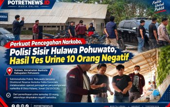 Perkuat Pencegahan Narkoba, Polisi Sisir Hulawa Pohuwato, Hasil Tes Urine 10 Orang Negatif