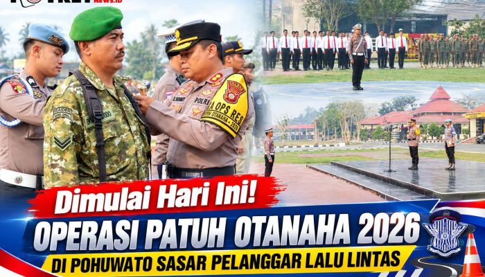Dimulai Hari Ini! Operasi Patuh Otanaha 2026 di Pohuwato Sasar Pelanggar Lalu Lintas