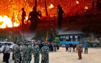 Terus Berjibaku dengan Api. Tim Gabungan Berusaha Padamkan Karhutla 200 Hektare di Kabgor